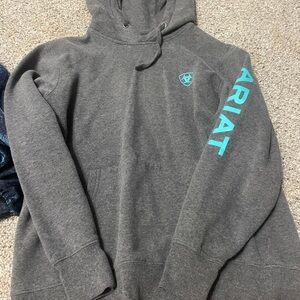 Ariat women Charcoal Hoodie  with Teal Accents